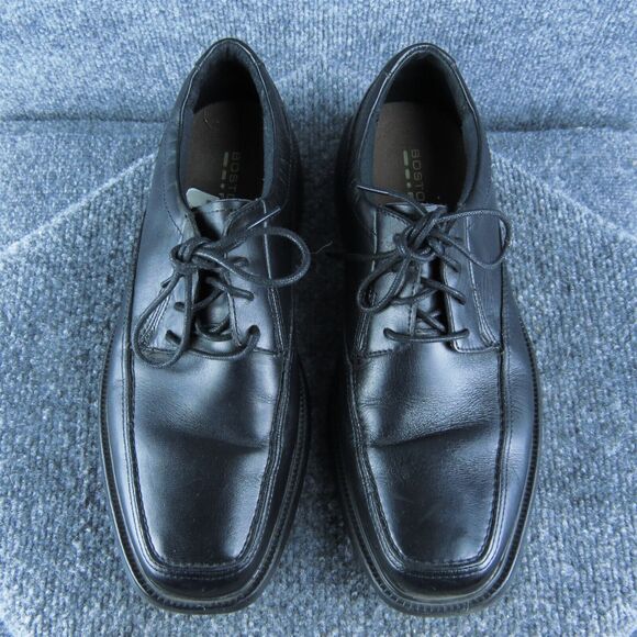 Bostonian Flexlite Men Derby Oxfords Shoes Size 8 Medium Black Leather Lace Up - Picture 3 of 10